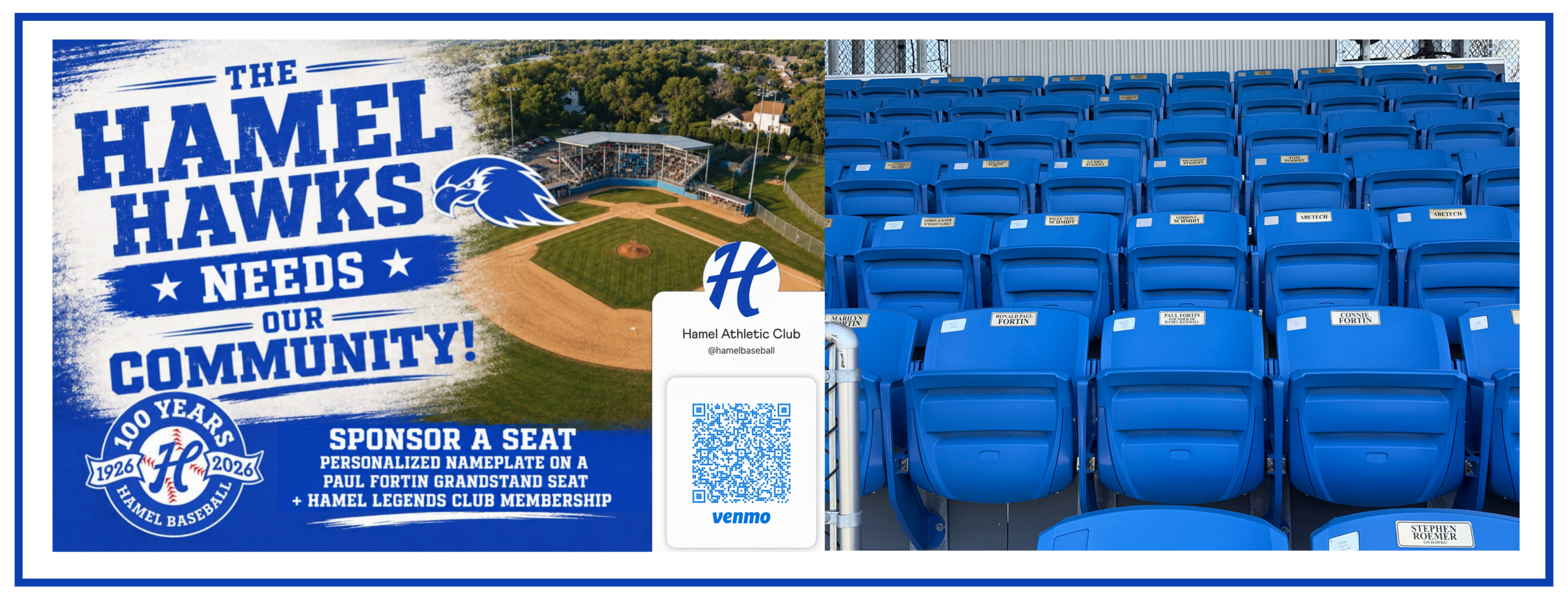 Hamel Hawks — Sponsor a Seat
